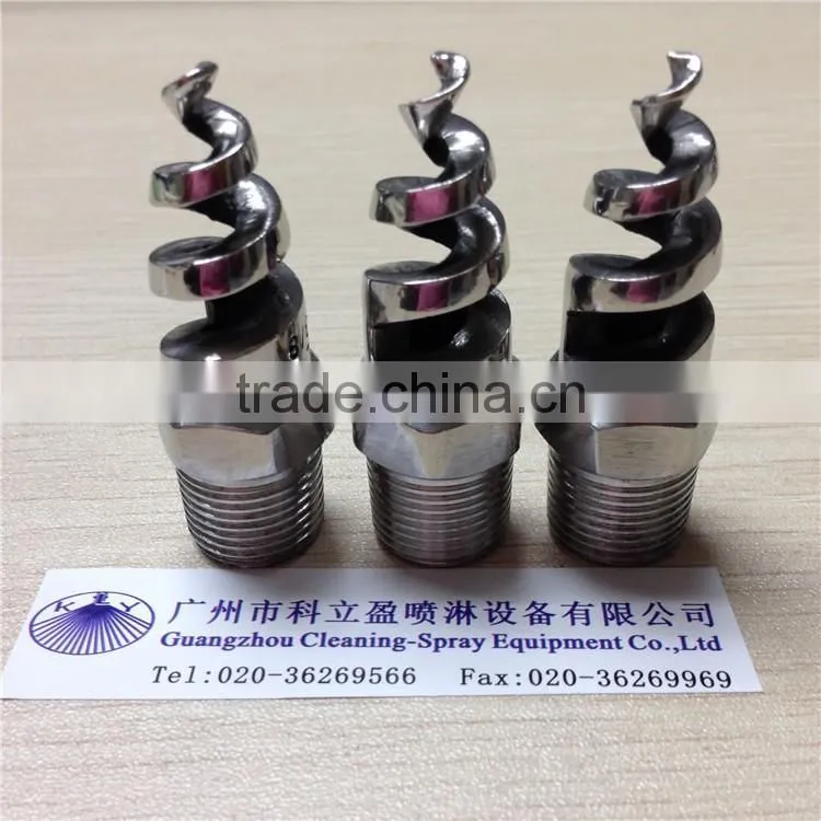 1/4" teflon spiral full cone nozzle for chemical processing