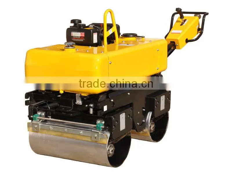 YL34 /34CGasoline Engine 65Hz 17kN 680mm hydraulic driven walking behind double steel drum vibratory road roller