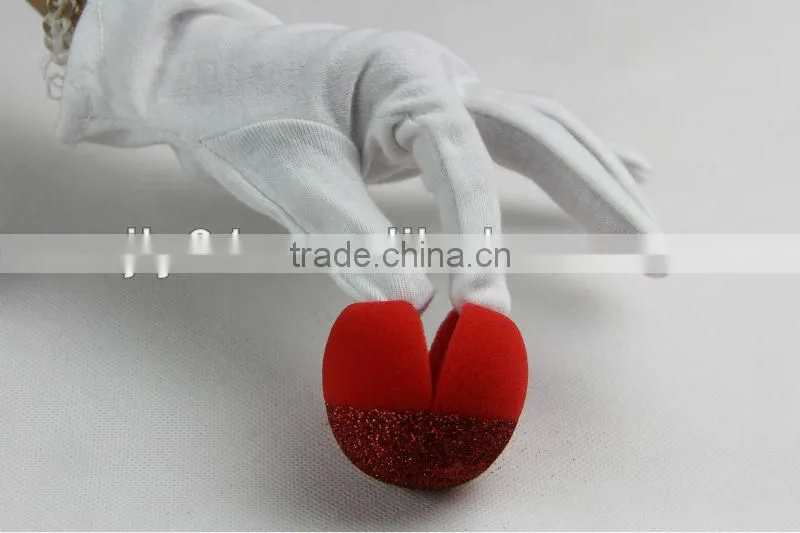 Party accessories red foam clown nose/sponge clown nose