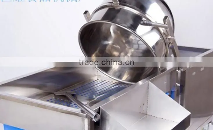 professional stainless steel industrial hot air gas football popcorn making machine maker