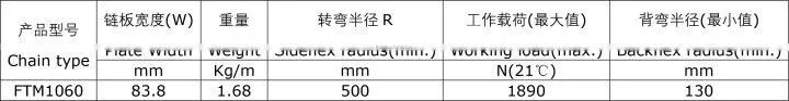 FTM1060 Plastic Flat Top Magnetflex ChainBelt