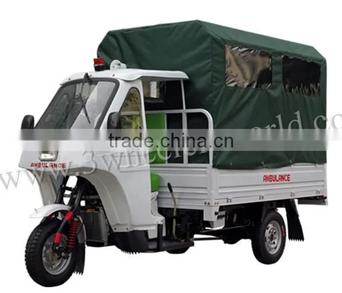 2014 China manufature 200cc water cooled zhongsheng&Lifan ambulance vehicle/tricycle ambulance/used ambulances for sale