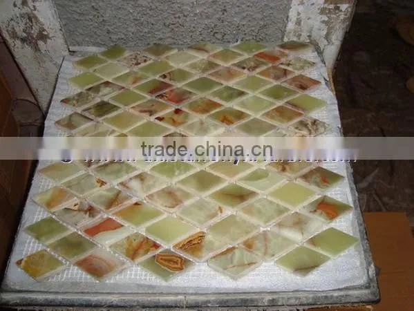 Handemade Good Price GREEN ONYX MOSAIC TILES COLLECTIONS