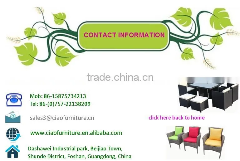 CF709C-4 outdoor plastic rattan bar furniture