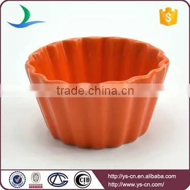 Custom small ceramic colorful microwave cake bowl Cake Mold