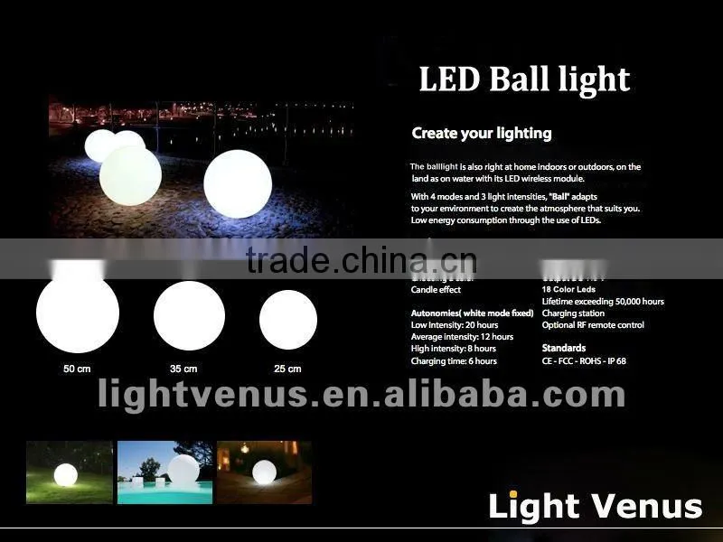 60cm size/ moonlight LED light ball