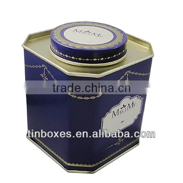 square packaging tea tin box