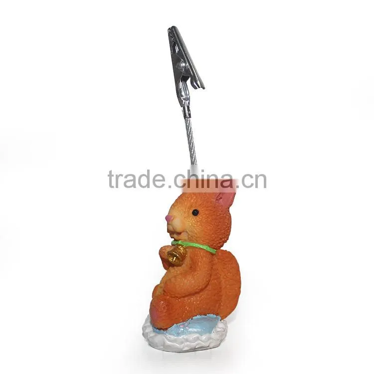 Polyresin animal shape memo clip products