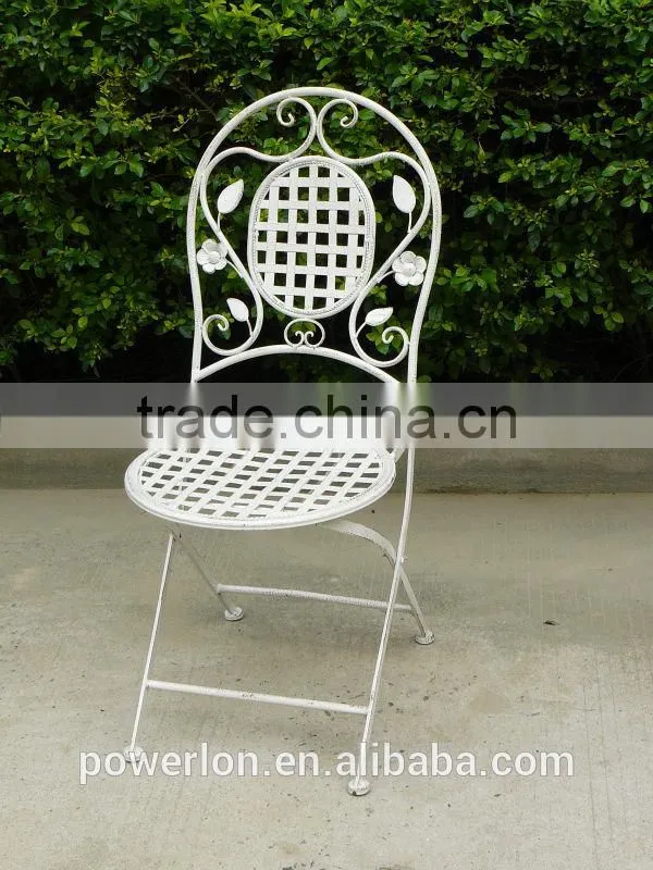 Antique Folding Metal Chair Outdoor Garden Furniture