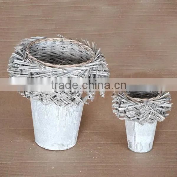 Wholesale environmental handicraft wicker easter decoration with handmade