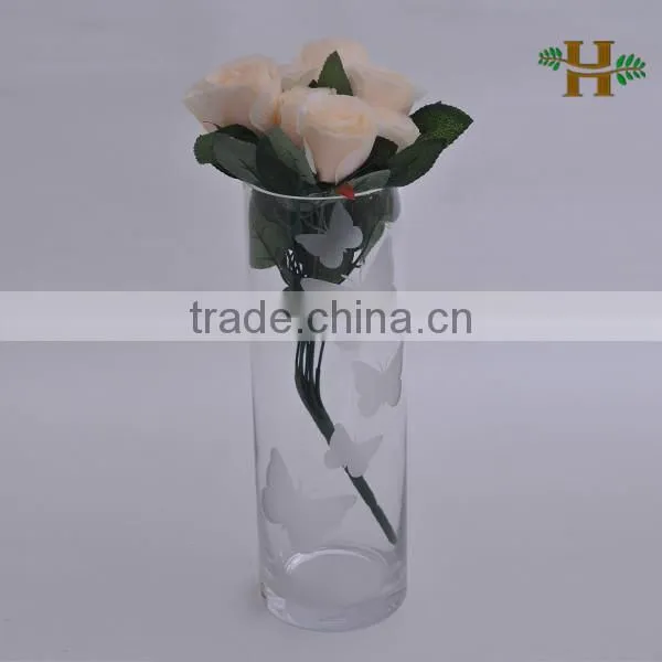 clear cylinder glass vases wholesale, tall clear glass vases