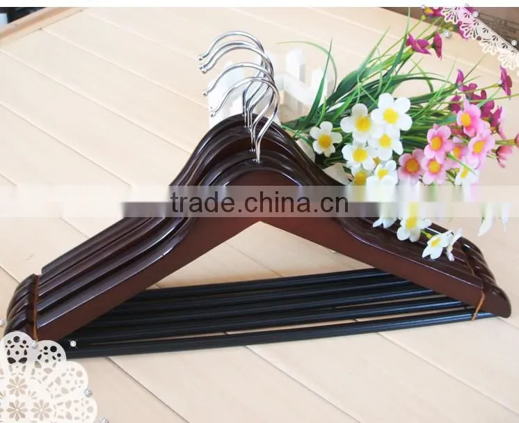 EU certificated handmade wood hanger wholesale for clothes