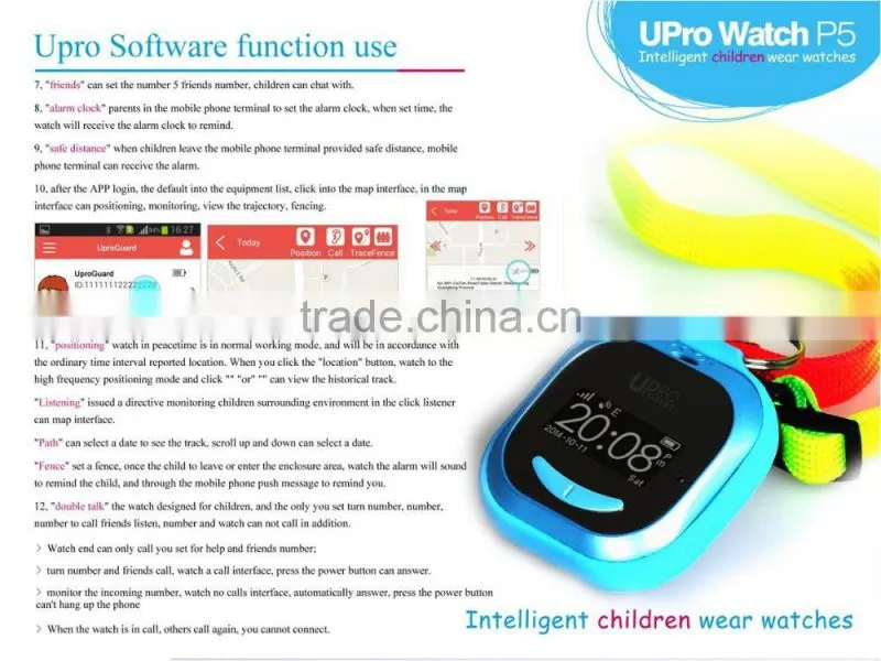 P5 Multifuncational Smart GPS Watch With English Language