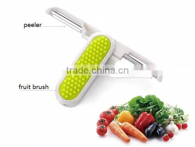 Wholesale Stock Portable Folding 3 In 1 Plane Knife Fruit Vegetable Peelers
