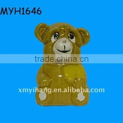 2011 new fashion ceramic bear honey pot