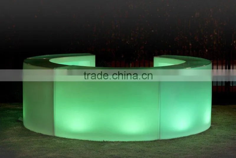 led glow furniture table for wedding/party