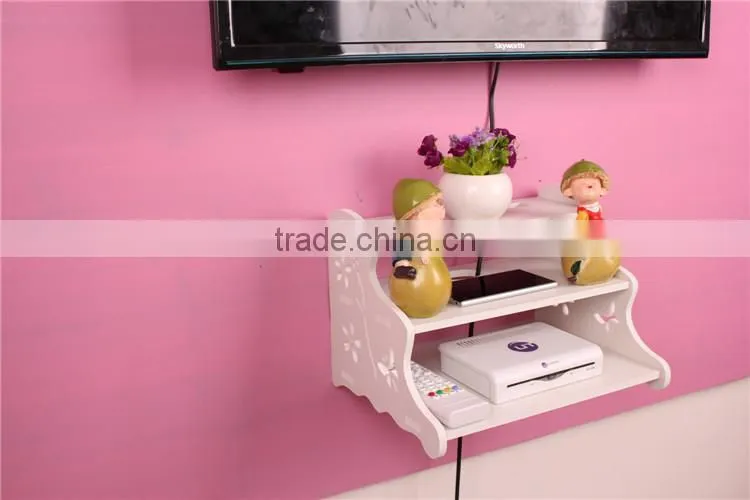 decro wood wall shelf for dvd player