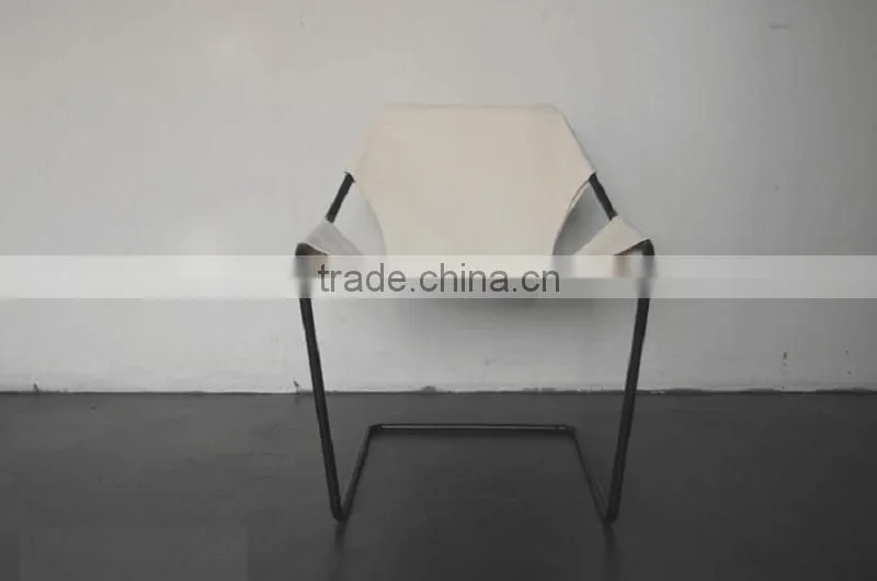 2015 new modern leather metal base designer chair