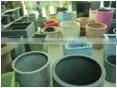 public place or home decoration antique tall floor fiberglass vases