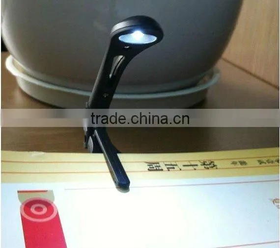 Portable cute mini clip led book light