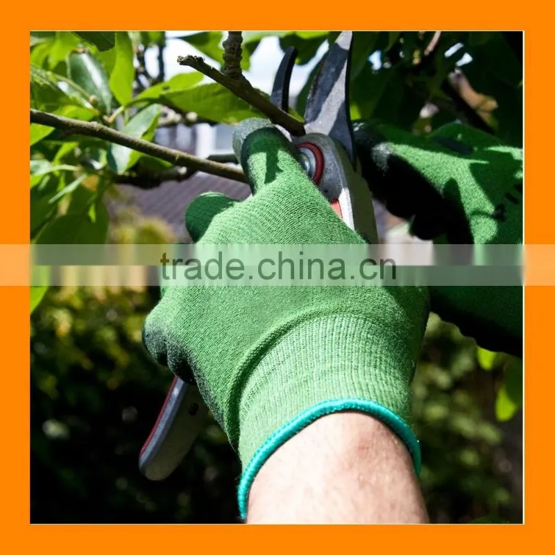 Cool Breathable Bamboo Yard Chores Gloves Summer Gardening Gloves With Anti UV Protection
