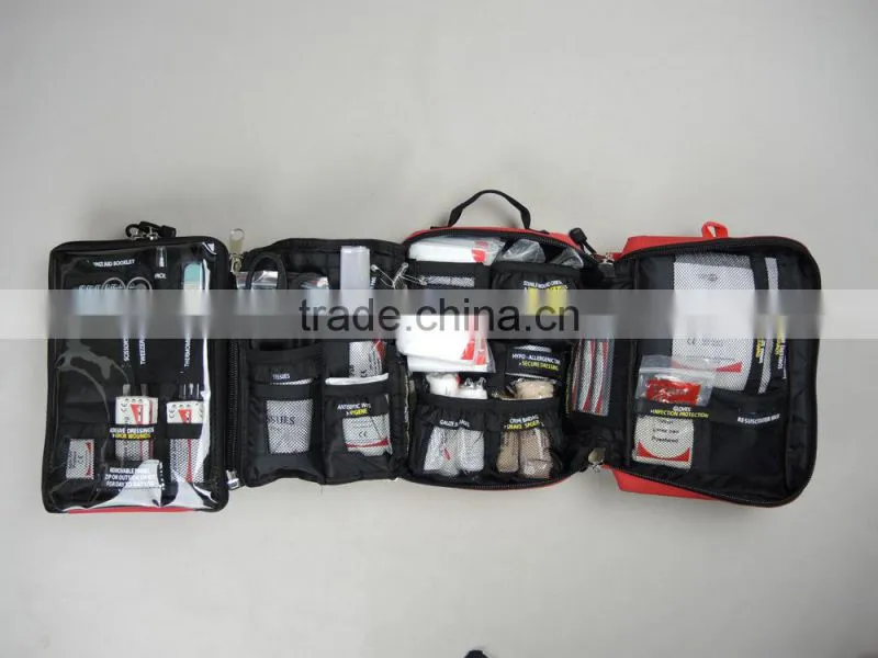 Portable travel first aid kit