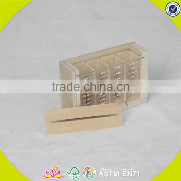 2017 new fashion children toys wooden coin bank W03B050