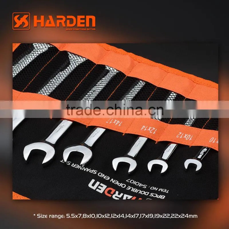 8 pcs double open -end spanner set labor saving wrench combination ratchet spanner