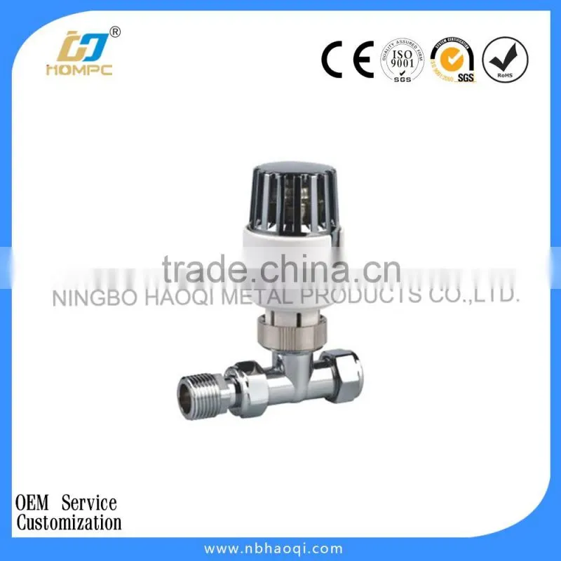 Thermostatic automatic water valve flow control