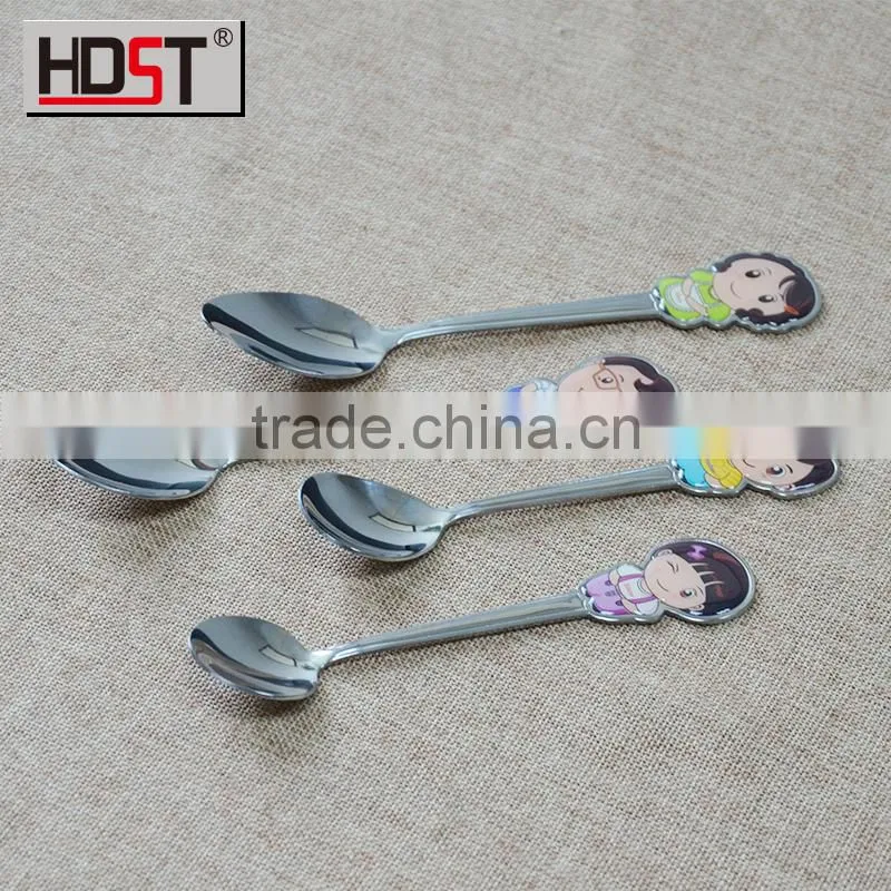 fan shaped handle spoon fork and knife; 4ps UAE marketing cutlery