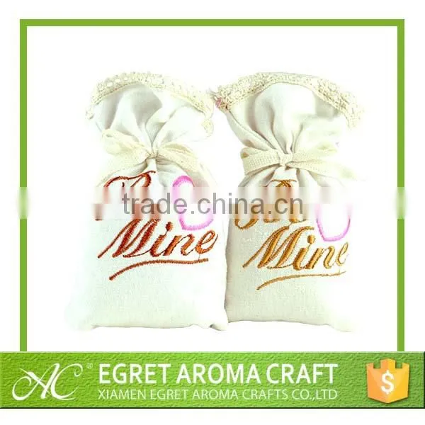 2015 Eco friendly home air freshener fabric sachet bag for wardrobe air freshener aroma sachet pillow