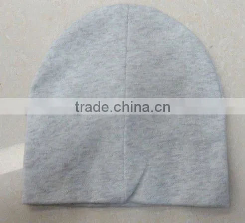 hot sell 100% cotton cute baby beanie hat with printed