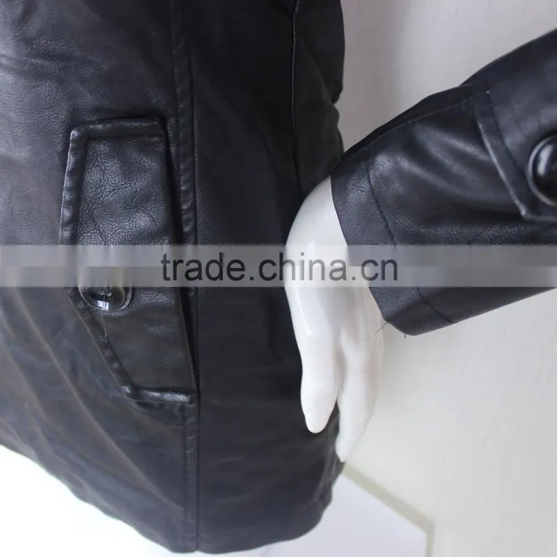 Woen Leather Trench Coat