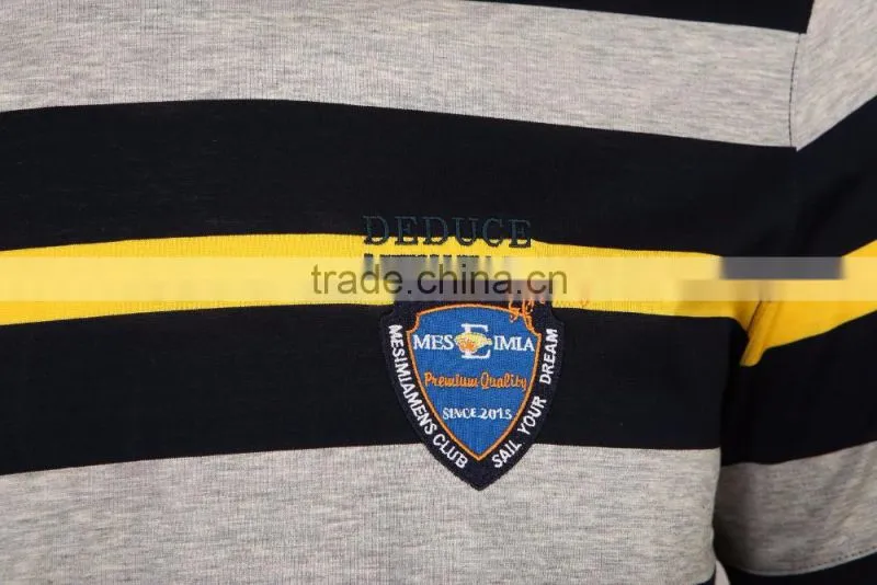 mens bulk sale plain stripe cotton t shirt