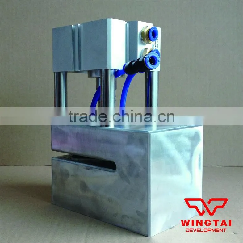 banana shape hole punch machine for plastic shopping bag