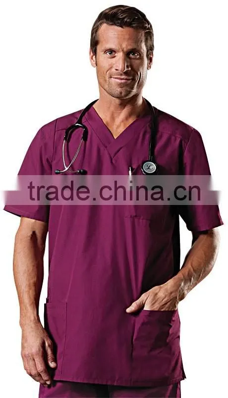 Scrubs workwear,tall length V neck scrub top