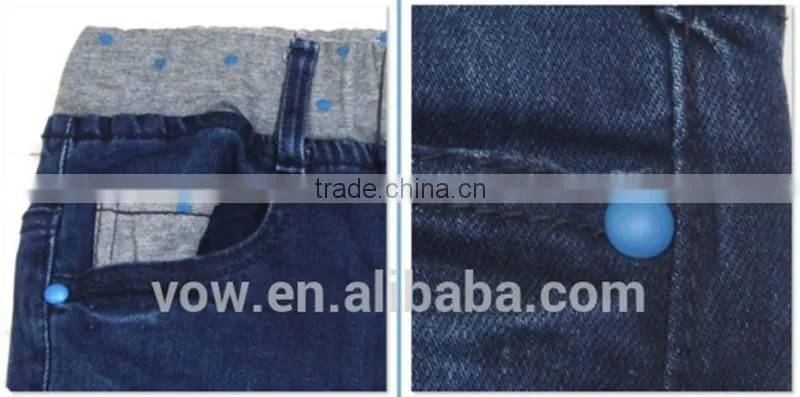 wholesale girl's jeans cheap kids jeans with beautiful pattern