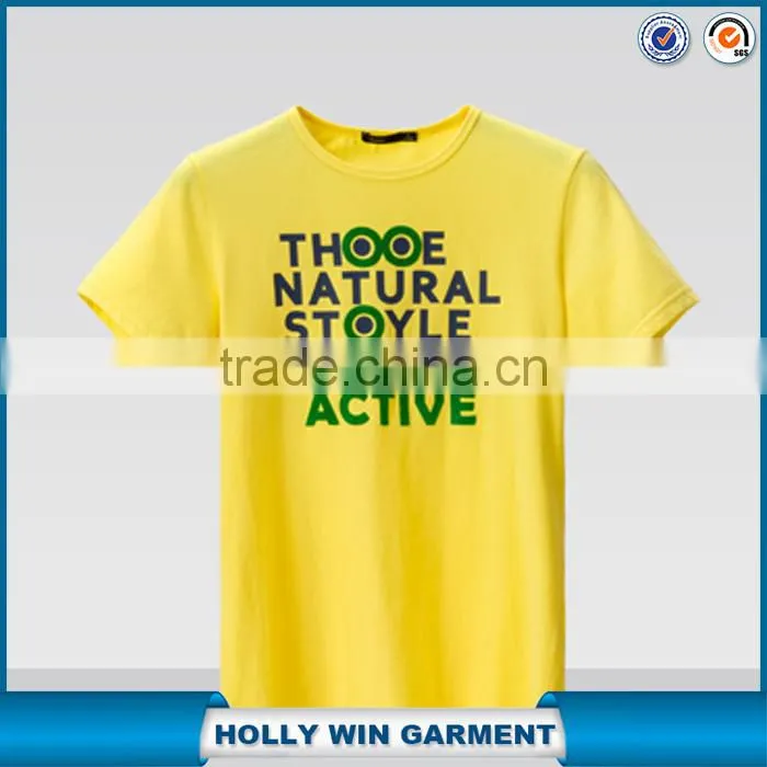 Shirt factory short sleeve plain tshirt with fashion style