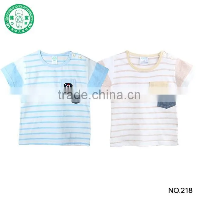 Bamboo fiber baby clothing OEM Baby boys T-shirt
