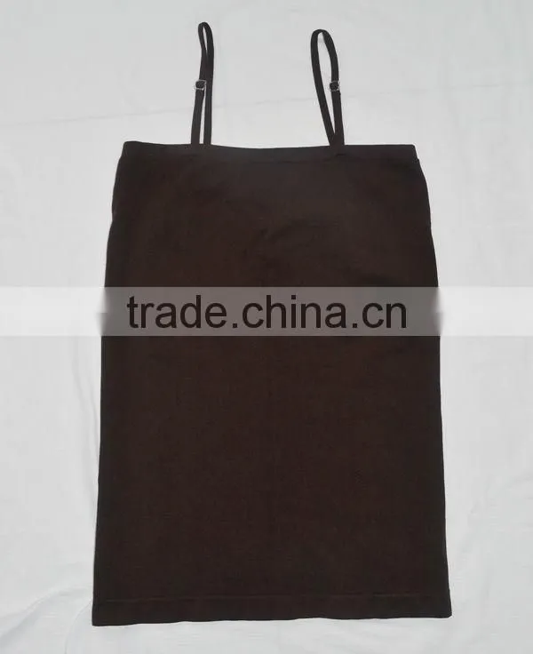 2013 Yiwu factory directly clothing wholesale top selling products women's seamless corset nylon yarn tank top