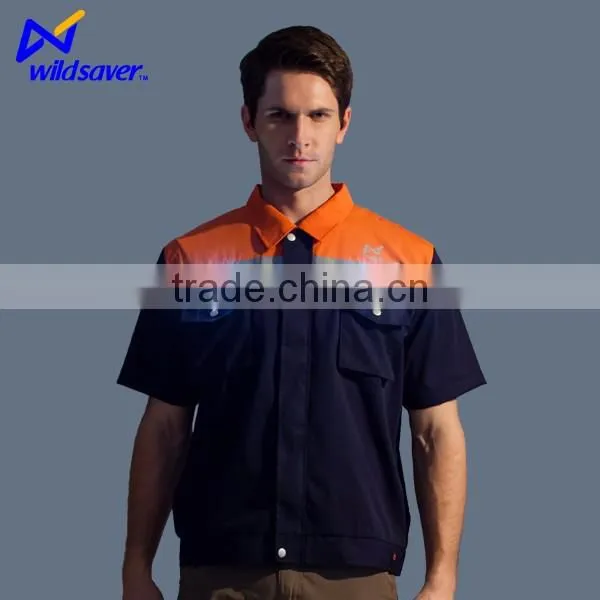 Lime yellow orange construction reflective clothes for work