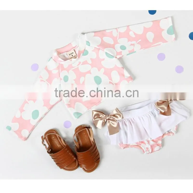 2016 new children swimsuit girls swimsuit split bikini hot spring bathing suit child baby princess