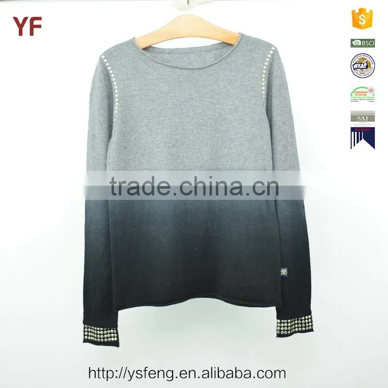 Dip Dye Branded Kids Sweaters Models For Children