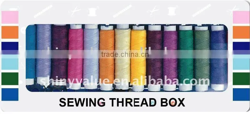 mixed colors small spool sewing thread