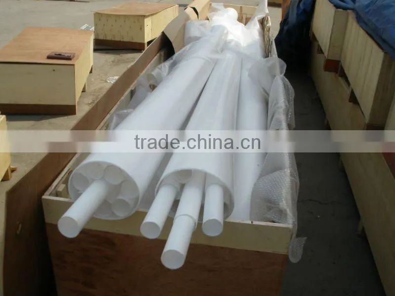 white extruded PTFE tube