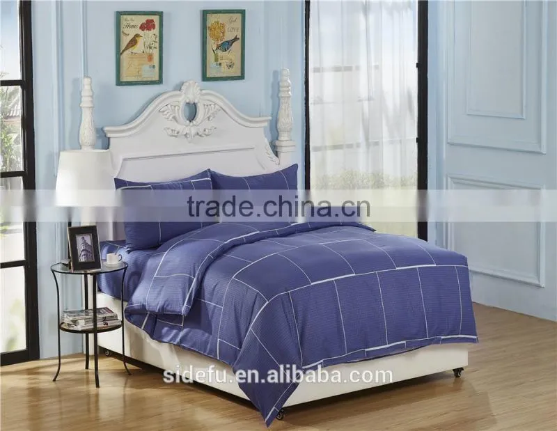 Wholesale Home Use Yarn Dyed Cotton Duvet Cover Sets