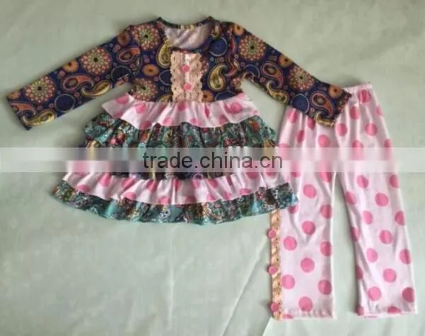 Easter boutique kids clothing remake girl rabbit print outfits spring boutique girl clothing sets