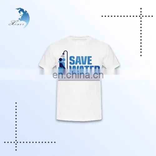 Low moq flock printing polyester casual t shirt design