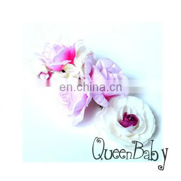 Wedding flower circlet, flower wreath, flower hairband, bridal headband, bridal