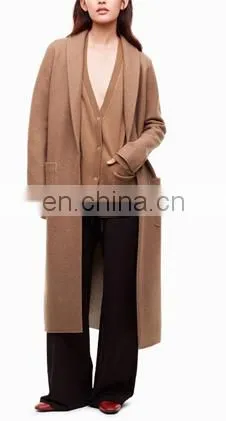New style Loose V neck long sleeve winter women faux fur coat